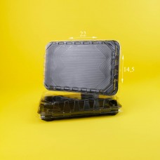 Контейнер ПС-64I для суши пластиковый без крышки, упаковка для суши, 22*15*2 см