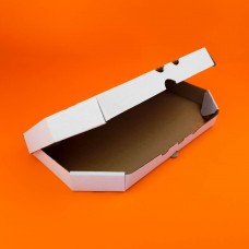 Коробка для кальцоне картонная разборная белая, 33*16,5*3,5 см (кратность заказа - 100 шт)