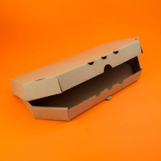 Коробка для кальцоне картонная разборная крафт, 33*16,5*3,5 см (кратность заказа - 100 шт)