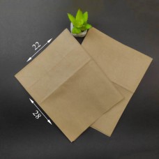 Пакет бумажный крафтовый для фастфуда, крафтовый пакет без ручек, 22*28*12 см (кратность заказа - 100 шт)